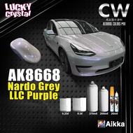 2K Paint 【 AIKKA AK8668 Nardo Grey LLC Purple 】Lucky Crystal Series Car Motor Paint Aerosol Spray Ca