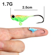 2.7cm1.7g Fishing Jig Head Hook Micro Bait Root Fishing Hook with Barbed Ice Fishing Hook Sky Hook W
