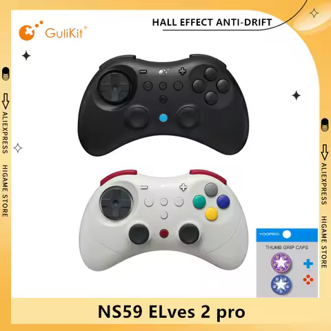 GuliKit Elves 2 Pro Wireless Gaming Controller for Switch 2,Windows,iOS & Android, Hall Effect Joyst