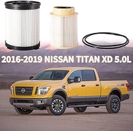 FF63017NN and FS53029NN Fuel Filter Combination Replacement for Nissan Titan XD 2016-2019 5.0L V8 Di