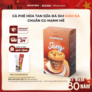 [TẶNG GÓI LẺ] Cà Phê Hoà Tan Sữa Đá ĐẬM ĐÀ Gu Mạnh Mẽ - Hộp 180g (10 gói) - Cafe Sữa Đá 3in1 Tiện Lợ