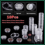 SUSANSTY Acrylic Coin Capsule,  Plastic Coinning Capsules, Coin Collecting Box Coin  Home