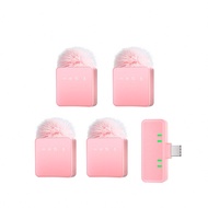 ไมโครโฟนแบบสวมคอแบบไร้สายสำหรับโทรศัพท์มือถือ, ไมโครโฟนไร้สายเสียบเล่น พร้อม 4 ชิ้น, ไมค์คลิปสำหรับบ