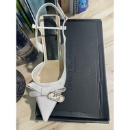 Twenty Eight shoes heels white with ribbon