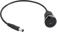 PENGLIN 5.5mm x 2.1mm DC Power Extension Cable,Female to Male DC Power Panel Mount Connector for Sec
