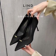 [Available - Standard size] Super sturdy 8p high Shoes with pointed toe Qbeyral gold charm (M913-30)