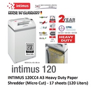 INTIMUS 120CC4 A3 Heavy Duty Paper Shredder (Micro Cut) 1.9 x 15 mm - 17 sheets (120 Liters)