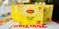 Trà đen túi lọc Lipton nhãn vàng hộp (100 gói x 2g)