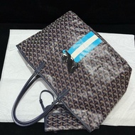 Goyard 戈雅 hobo 藍色彩繪法鬥托特包尺寸：40*20*34，。