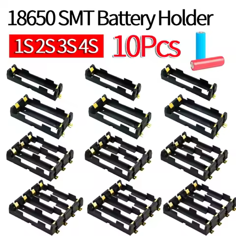 18650 SMT Battery Holder 18650 SMD Battery Box With Bronze Pins Rechargeable 18650 Battery Clip Hold