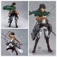 Anime Attack on Titan Eren Mikasa Ackerman Rivaille Figma PVC Action Figure Model Toy