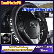 Universal Genuine Leather Car Steering Wheel Cover Microfiber Anti-slip Steering Wheel Cover For Toy