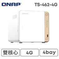 QNAP 威聯通 TS-462-4G 4Bay NAS 網路儲存伺服器/Intel 雙核心/4GB