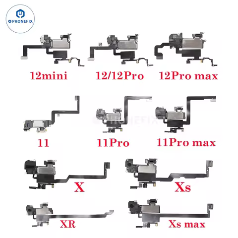 Earpiece Speaker with Proximity Sensor Cable for iPhone X 11 12 Pro Max Replacing Damaged Broken or 