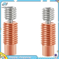 【ouwym9al】For V6 Compatible 2Pcs Printer Nozzle Throat Heatbreak& Heater Block for 1.75mm V6 Hotend