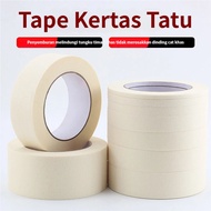 20M Masking Tape Kertas,Tape Kertas Boleh koyak tangan, tidak rosak cat kereta, sesuai untuk hiasan 