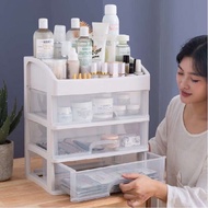 Bekas Mekap Tempat Simpan Letak Mekap Rak Barang Alat Makeup Mekap Mekup Box Bertutup Skincare Solek