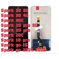 Ready Stock original TECNO Spark 30C/10pro/20/20C/20pro /2024 /go 1 Pop 9  8 lcd screen display