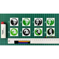 Tok Guru Nik Aziz / Ustaz Azhar Idrus Designs (3.8cm x 3.8cm) Sticker Printing & Laminate & Diecut #