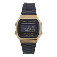 Casio A168WEGB-1B Vintage Watch- # Black and Gold Fixed Size