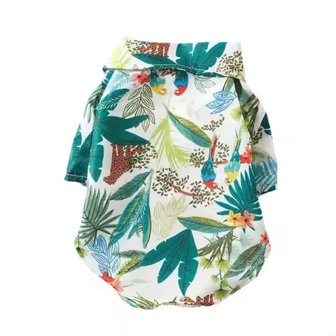 Summer Dog Shirts Dog Summer T-Shirt Hawaiians Dog Shirt Beach Cool Dog Clothes