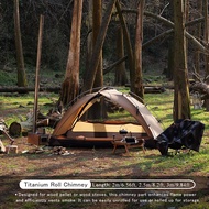 Soomloom Hand Roll Titanium Chimney Pipe 2m, 2.5m, 3m Titanium Chimney Pipe Hand Roll