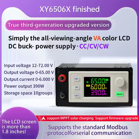 DC DC Buck Converter CC CV 12.0-72V to 0-65V 6A 9A 5V 6V 12V 24V CNC Adjustable DC Stabilized Power 