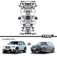 TYPY Body kit For BMW X5 E70 Upgrade To 2023 G05 M-Tech Front And Rear Bumpers For Auto Lights