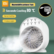 Air Cooler Aircond Air Cooling Fan Table Fan Portable Air Conditioner Fan Mini Fan With Misting Small Purification Humidifying For Room【In Stock】【1 Year Warranty】