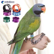 NOBELJIAOO 20Pcs 4mm/4.7mm/5mm/6mm With Numbered Aluminum Bird Pigeon Foot Ring Outdoor Flight Train