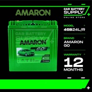 46B24RS | 46B24LS | AMARON GO | Bateri Kereta Car Battery | Saga Satria Wira Civic | 46B24R | 46B24L