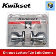 Kwikset Entrance Lockset TYLO US 26D Satin Chrome Keyed Entry Certified Security Door Knob