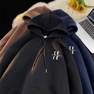 【M-8XL】Korean Version Minimalist Fashion Hoodie Jacket Men's and Women's Trendy Street Versatile Cas