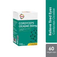 GKB Cordyceps Cicadae 350mg 60'S Cordyceps, Golden Cicada Flower| Supplement| Treatment for Glaucoma