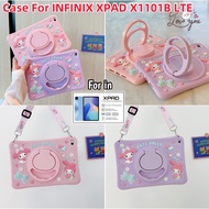 For Infinix XPAD 4G LTE+ WiFi 11" FHD+ Case soft glue 360 ​​degrees Case soft glue strap Shockproof 