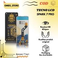 LCD G0LD3N CR0WN TOUCHSCREEN TECNO SPARK 7 PRO / KF8 / CAMON 17 / 18I / CG6 / CG6J ORIGINAL FULLSET 