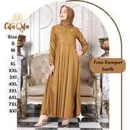 REALPICT GAMIS PNS PEMDA KHAKI TUA GAMIS KERJA GURU MODEL LIZY SIZE S M L XL XXL JUMBO