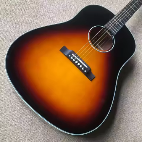 Warm Tone Free Delivery J45 Series Solid Top Rosewood Fingerboard Mahogany Body 41 Inch Glossy Paint