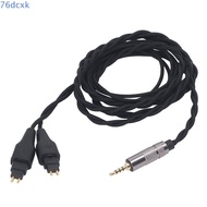 76DCXMY Earphone Replacement Cable, Flexible Silver Plated Copper Earbuds Upgrade Wire, Plug and Pla