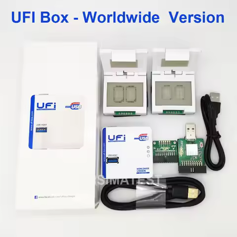 100% Original UFI Box Full set EMMC Service Tool, Support FBGA 153 169 162 186 221 254