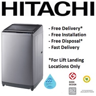 HITACHI SF-100XAV 10KG TOP LOAD WASHING MACHINE WITH GLASS DOOR