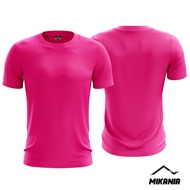 Pink Fuchsia Plain Microfiber Jersey T-Shirt | Jersi T-shirt Microfiber Kosong Merah Jambu (UNISEX)