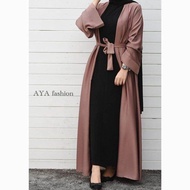 outer kimono panjang ceruty babydol//(HANYA OUTERNYA SAJA)// outer wanita terbaru//cardigan wanita