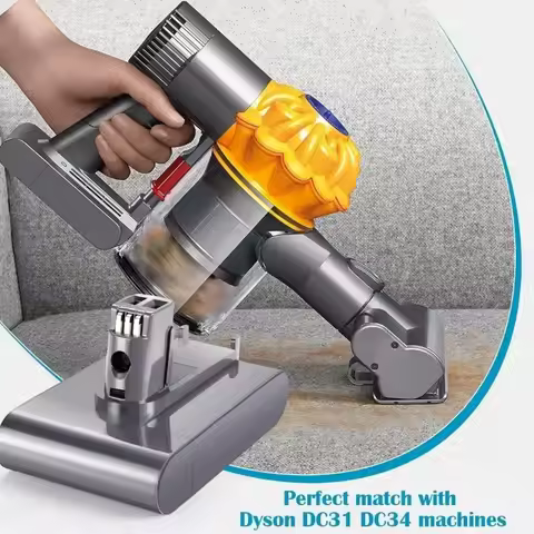 Rechargeable 22.2V Vacuum Cleaner Battery Type A/B Compatible with Dyson DC35 DC45 DC31 DC34 DC44 DC