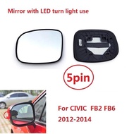 CAPQX Rear View Mirror Glass Side mirror Lens For CIVIC  FB2 FB6 2012 2013 2014 2015 Rear View Mirro
