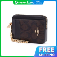 Coach | Luxury Coach Card Wallet Coin Wallet Zipper Wallet Coin g Zipper Card.