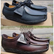 [CLEARSTOCK]CLARKS NATALIE BLACK BROWN Genuine Leather Shoes KASUT KULIT MAN