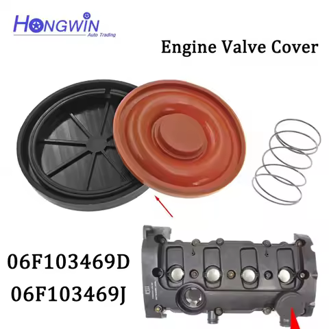 New PCV Valve Cover Repair Kit Cap Membrane For Audi A3 S3 A4 Skoda VW Eos Golf Touran Jetta VAG 2.0