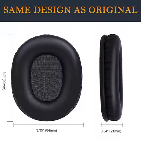 M50X Replacement Earpads Compatible with Audio Technica ATH M50 M50X M50XBT M50RD M40X M30X M20X MSR