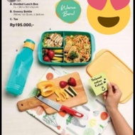 ... Official Guarantee ^Oicial Lunch Box coolten Tupperware TOSKA Lunch Box Drinking Bottle